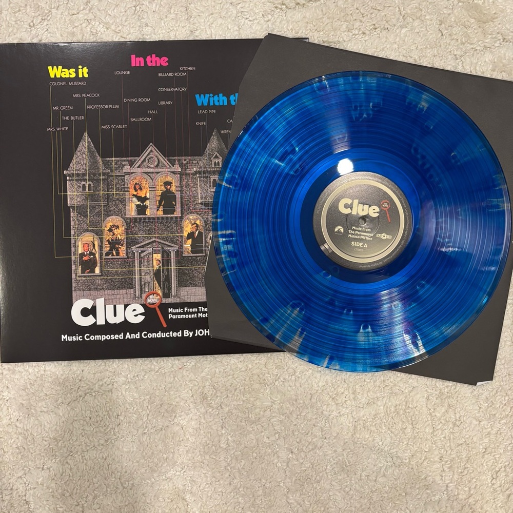 Clue: The Movie - Music From The Paramount Motion Picture Vinyl LP Mondo. Blue